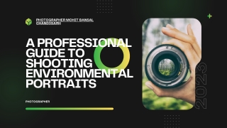 Professional Guide to Shooting Environmental Portraits || Mohit Bansal Chandigar