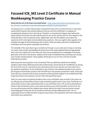 ICB_M2 Level 2 Certificate in Manual Bookkeeping