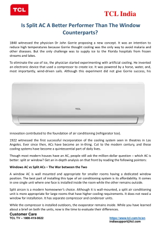 Is Split AC A Better Performer Than The Window Counterparts?