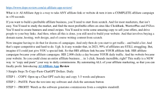 AI Affiliate App Review