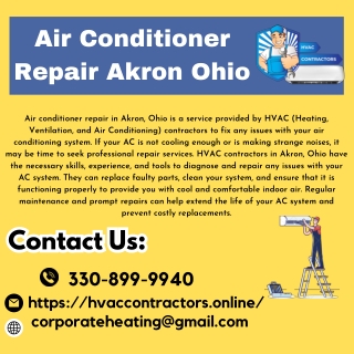 Air Conditioner Repair Akron Ohio