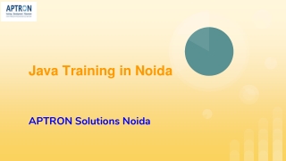 Java Training in Noida