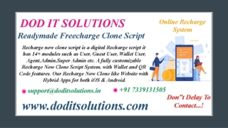 Freecharge Clone Script - DOD IT SOLUTIONS