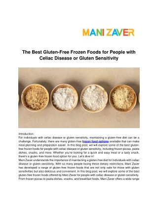 The Best Gluten-Free Frozen Foods for People with Celiac Disease or Gluten Sensitivity