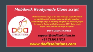 Mobikwik Clone Script - DOD IT Solutions