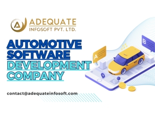 Automotive software development is powered by innovation, which impacts the futu