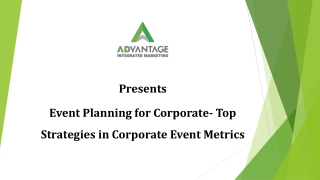 Event Planning for Corporate- Top Strategies in Corporate Event Metrics