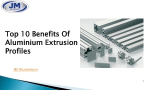 Top 10 Benefits Of Aluminium Extrusion Profiles