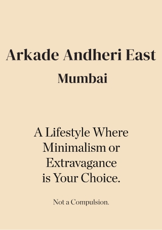 Arkade Andheri Mumbai Brochure