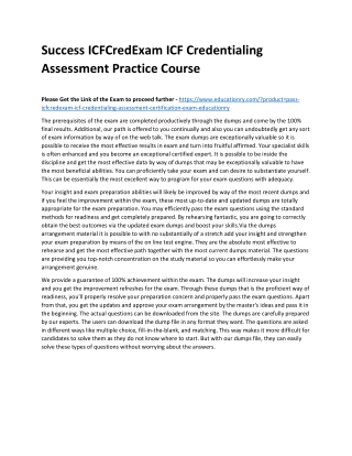 ICFCredExam ICF Credentialing Assessment