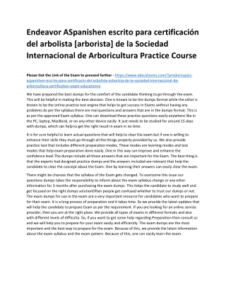 ASpanishen escrito para certificación del arbolista [arborista] de la Sociedad I