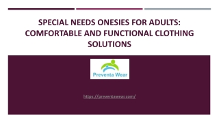 Special Needs Onesies for Adults - Comfortable and Functional Clothing Solutions