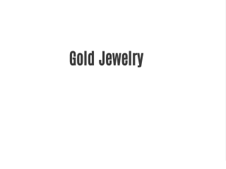 Gold Jewelry