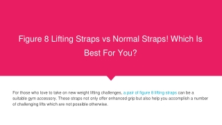 Figure 8 Lifting Straps vs Normal Straps! Which Is Best For You?