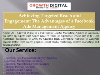 Achieving Targeted Reach and Engagement The Advantages of a Facebook Ads Management Agency