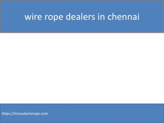 electric wire rope hoist dealers in chennai