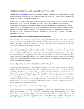 HVAC System Market