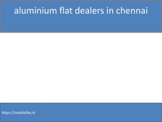 aluminium flat dealers in chennai