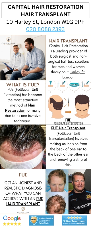 Capital Hair Restoration - Hair Transplant - London