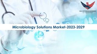 Microbiology Solutions Market Global Market Report 2023