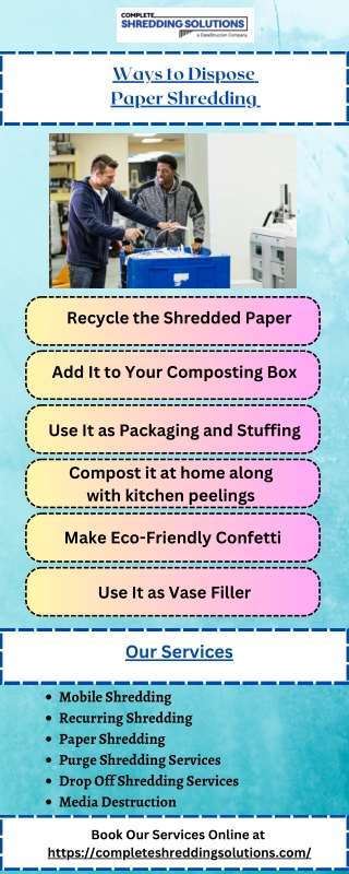 Ways to Dispose Paper Shredding