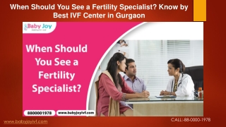 When Should You See a Fertility Specialist Know by Best IVF Center in Gurgaon