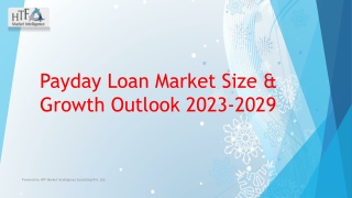 Payday Loan Market Forecast: What You Need To Know?