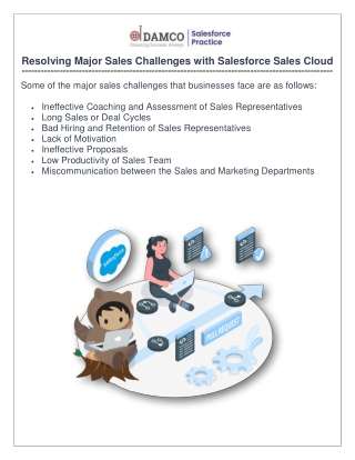Resolving Major Sales Challenges with Salesforce Sales Cloud