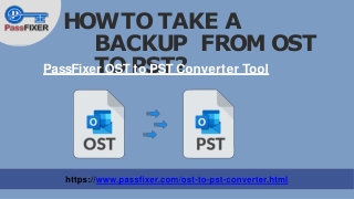 How to Take a Backup from OST to PST?