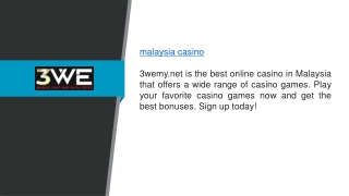 Malaysia Casino 3wemy.net