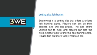 Betting Site Fish Hunter 3wemy.net