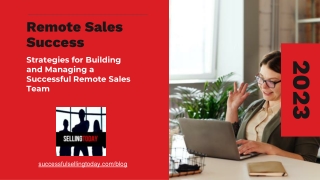 Strategies for Building and Managing Successful Remote Sales Team