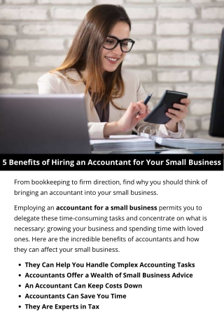 5 Benefits of Hiring an Accountant for Your Small Business