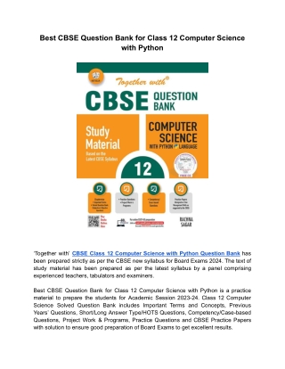 ‘Together with’ Fully Solved CBSE Class 12 Computer Science with Python Question