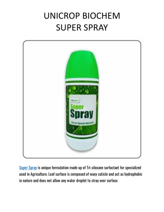UBC  Super Spray