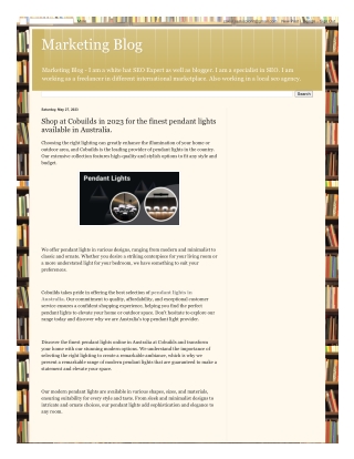 Marketing Blog_ Shop at Cobuilds in 2023 for the finest pendant lights available in Australia_