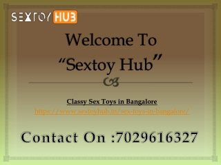 Top Notch Quality Sex Toys in Bangalore