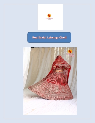 Red Bridal Lehenga Choli