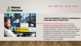 Cryptocurrency Fraud Chargeback | Melmac-solutions.com