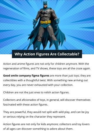 Why Action Figures Are Collectable?