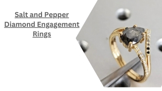 Salt and Pepper Diamond Engagement Rings