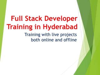 Full Stack Developer Training in Hyderabad