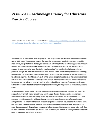 62-193 Technology Literacy for Educators