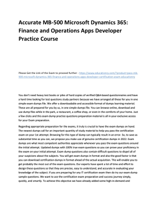 MB-500 Microsoft Dynamics 365: Finance and Operations Apps Developer