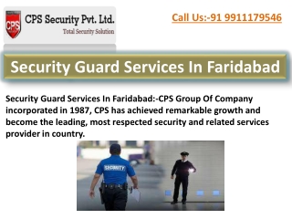 security guard services in faridabad