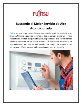 Buscando el Mejor Servicio de Aire Acondicionado