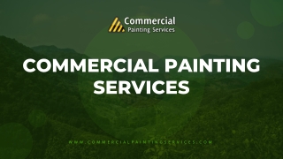 Welcome To Commercial Painting Contractors Michigan