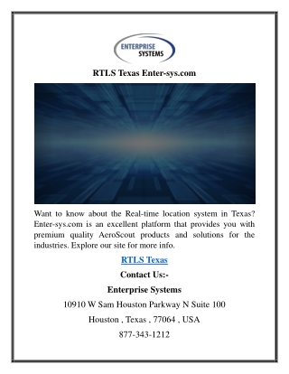 RTLS Texas Enter-sys