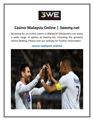 Casino Malaysia Online  3wemy.net