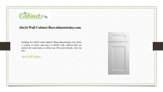24x24 Wall Cabinet Buycabinetstoday.com